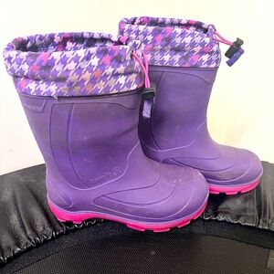 Kamik Purple Snow Rain Boots Sz 2